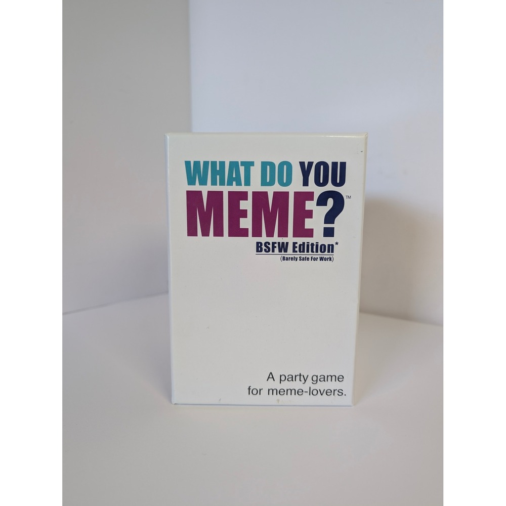 What Do You Meme BSFW Edition Barely Safe For Work Party Card Game Adult 17+